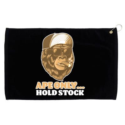 AMC Apes Only Hold The Stock Grommeted Golf Towel