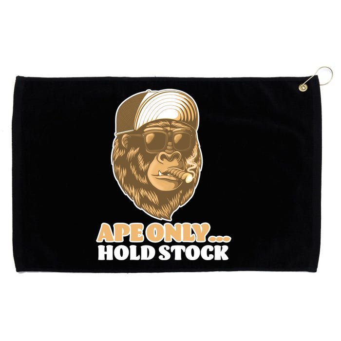 AMC Apes Only Hold The Stock Grommeted Golf Towel