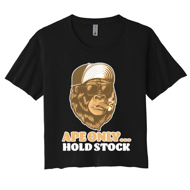 AMC Apes Only Hold The Stock Crop Top