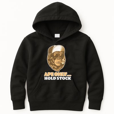 AMC Apes Only Hold The Stock Kids Hoodie
