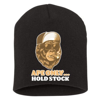 AMC Apes Only Hold The Stock Short Acrylic Beanie