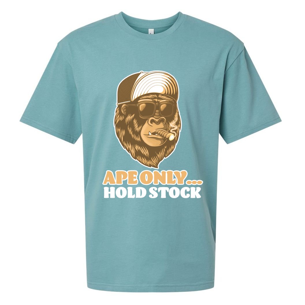 AMC Apes Only Hold The Stock Sueded Cloud Jersey T-Shirt