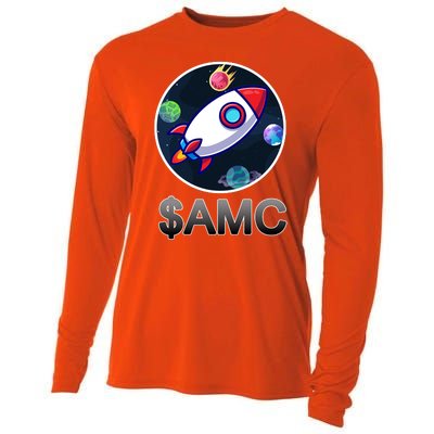 AMC Go To The Moon Rocket Ship Cooling Performance Long Sleeve Crew