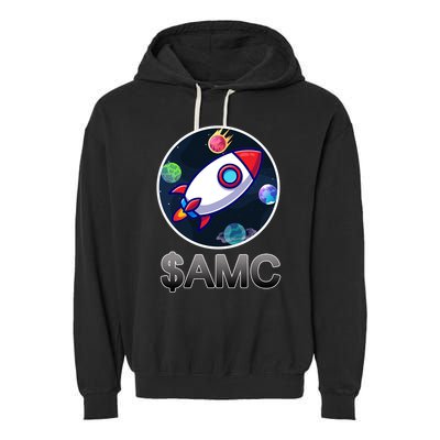 AMC Go To The Moon Rocket Ship Garment-Dyed Fleece Hoodie