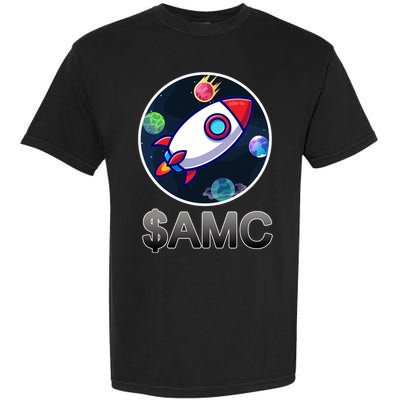 AMC Go To The Moon Rocket Ship Garment-Dyed Heavyweight T-Shirt