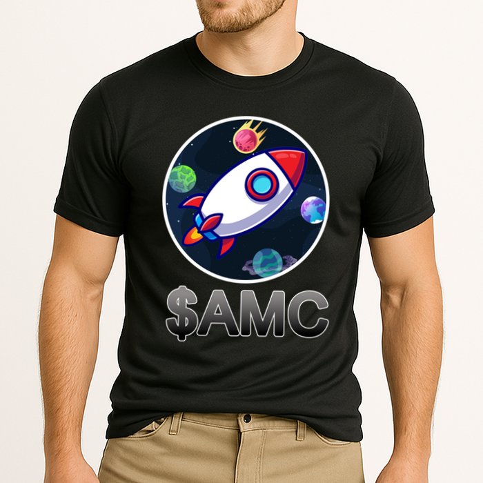 AMC Go To The Moon Rocket Ship Performance Shirt