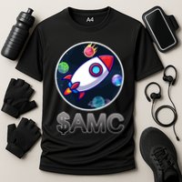 AMC Go To The Moon Rocket Ship Performance Shirt