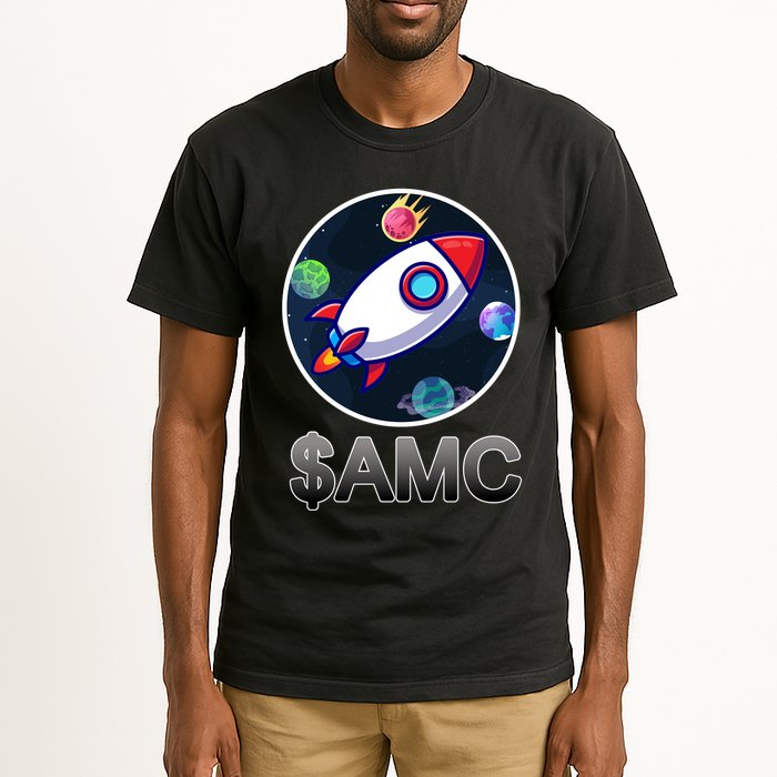 AMC Go To The Moon Rocket Ship Tall T-Shirt