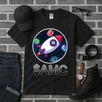 AMC Go To The Moon Rocket Ship Tall T-Shirt