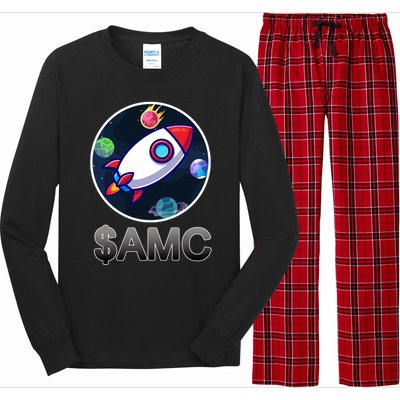 AMC Go To The Moon Rocket Ship Long Sleeve Pajama Set