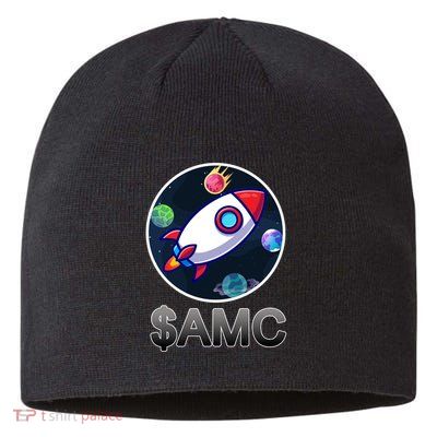 AMC Go To The Moon Rocket Ship Sustainable Beanie