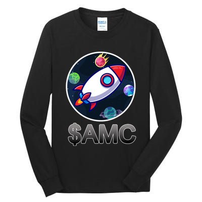 AMC Go To The Moon Rocket Ship Tall Long Sleeve T-Shirt