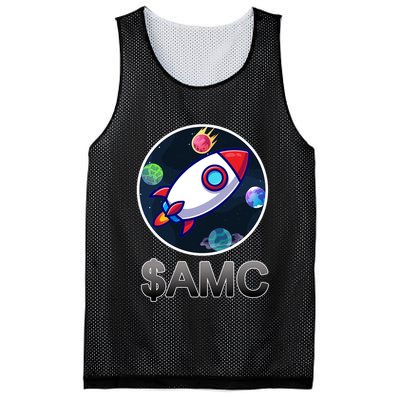AMC Go To The Moon Rocket Ship Mesh Reversible Basketball Jersey Tank