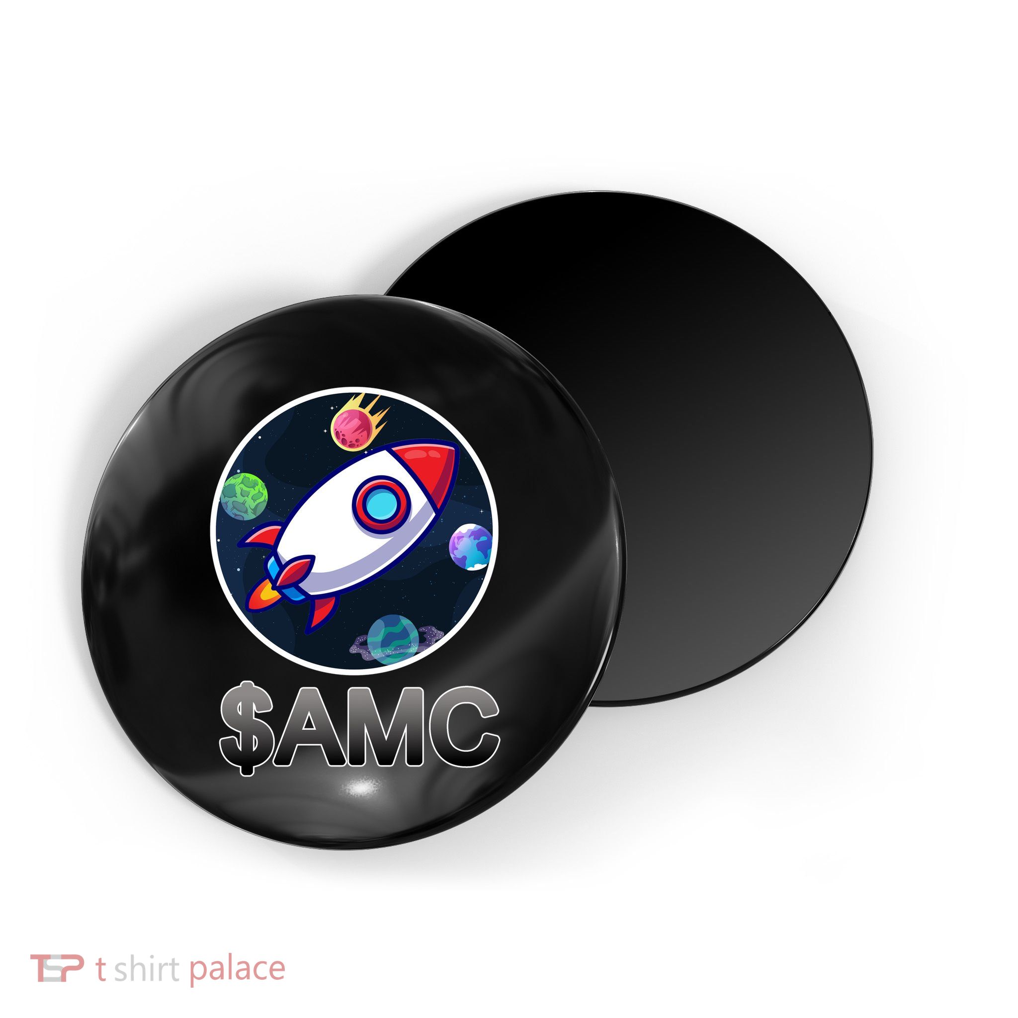 AMC Go To The Moon Rocket Ship Magnet