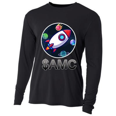 AMC Go To The Moon Rocket Ship Cooling Performance Long Sleeve Crew