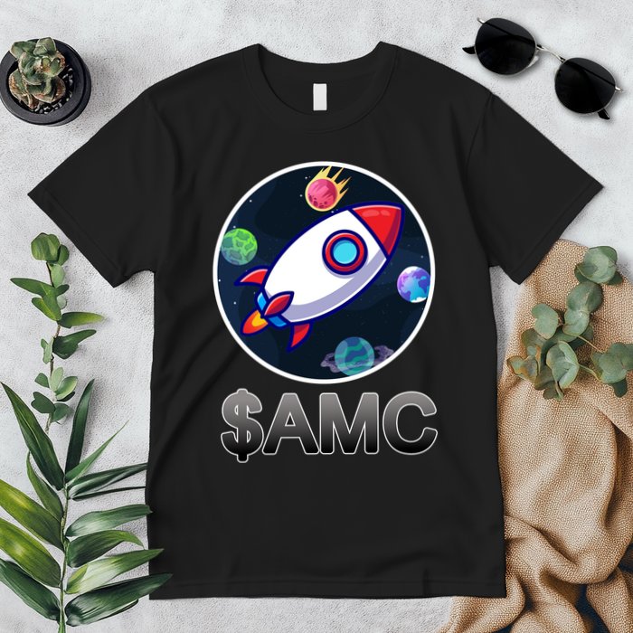 AMC Go To The Moon Rocket Ship Premium T-Shirt