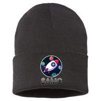 AMC Go To The Moon Rocket Ship Sustainable Knit Beanie