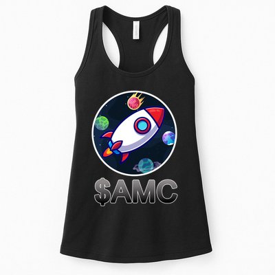 AMC Go To The Moon Rocket Ship Womens Tank Top