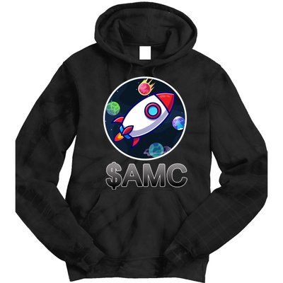 AMC Go To The Moon Rocket Ship Tie Dye Hoodie