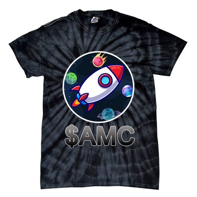 AMC Go To The Moon Rocket Ship Tie-Dye T-Shirt