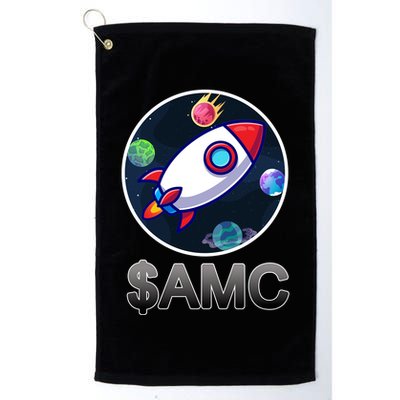 AMC Go To The Moon Rocket Ship Golf Towel