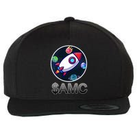 AMC Go To The Moon Rocket Ship Wool Snapback Cap