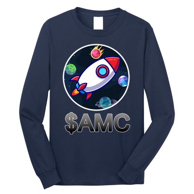 AMC Go To The Moon Rocket Ship Long Sleeve Shirt