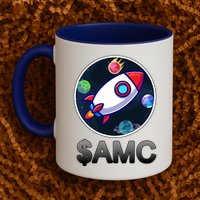 AMC Go To The Moon Rocket Ship Mug