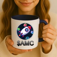 AMC Go To The Moon Rocket Ship Mug