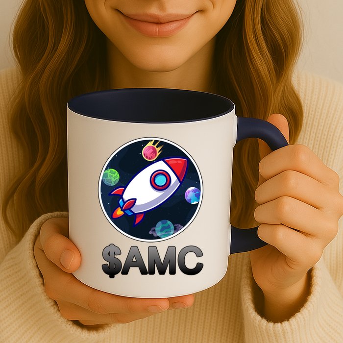 AMC Go To The Moon Rocket Ship Mug
