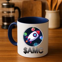 AMC Go To The Moon Rocket Ship Mug