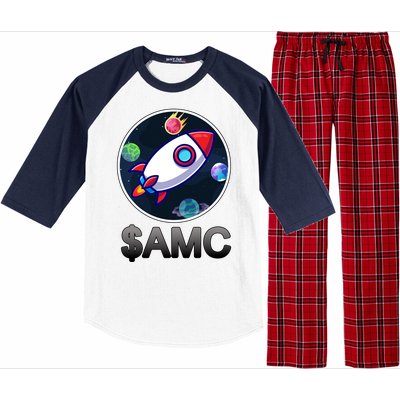 AMC Go To The Moon Rocket Ship Raglan Sleeve Pajama Set