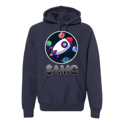 AMC Go To The Moon Rocket Ship Premium Hoodie