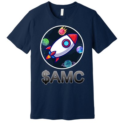 AMC Go To The Moon Rocket Ship Premium T-Shirt