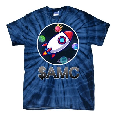 AMC Go To The Moon Rocket Ship Tie-Dye T-Shirt