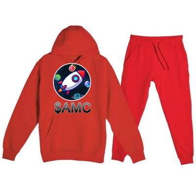 AMC Go To The Moon Rocket Ship Premium Hooded Sweatsuit Set