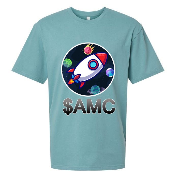 AMC Go To The Moon Rocket Ship Sueded Cloud Jersey T-Shirt