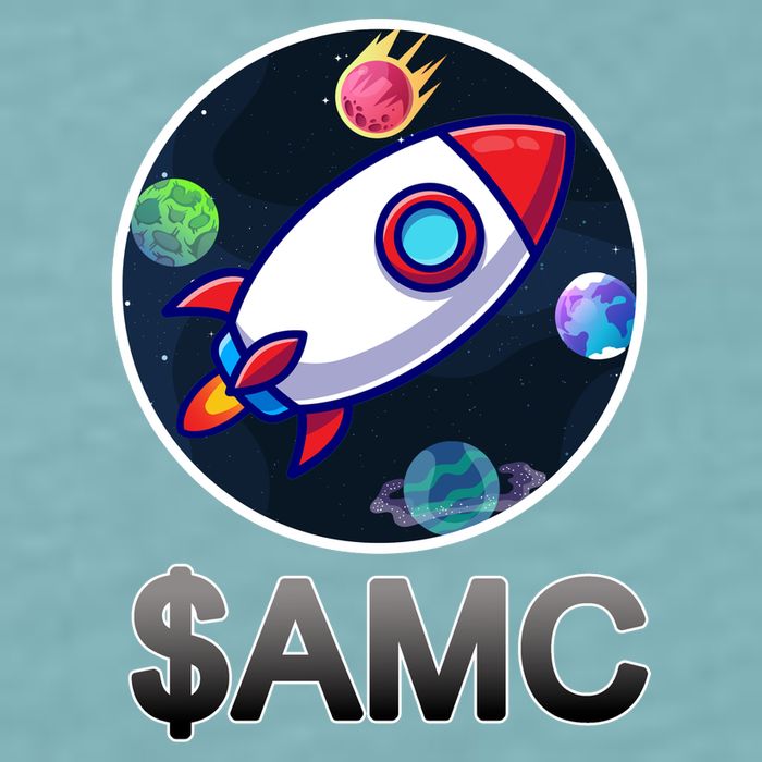 AMC Go To The Moon Rocket Ship Sueded Cloud Jersey T-Shirt