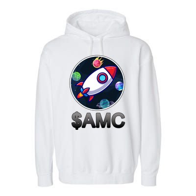 AMC Go To The Moon Rocket Ship Garment-Dyed Fleece Hoodie