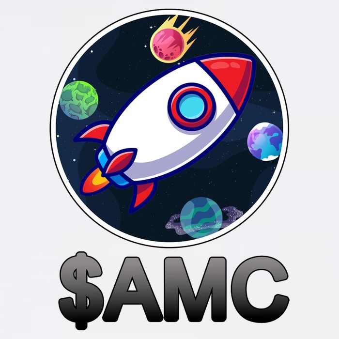AMC Go To The Moon Rocket Ship Garment-Dyed Sweatshirt