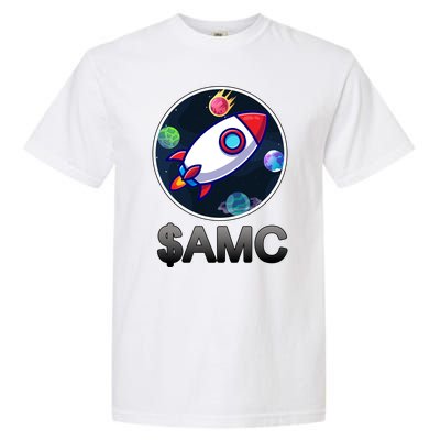 AMC Go To The Moon Rocket Ship Garment-Dyed Heavyweight T-Shirt