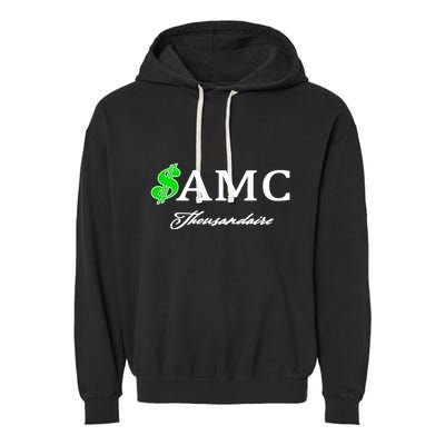 AMC Stocks Symbol Thousandaire  Garment-Dyed Fleece Hoodie