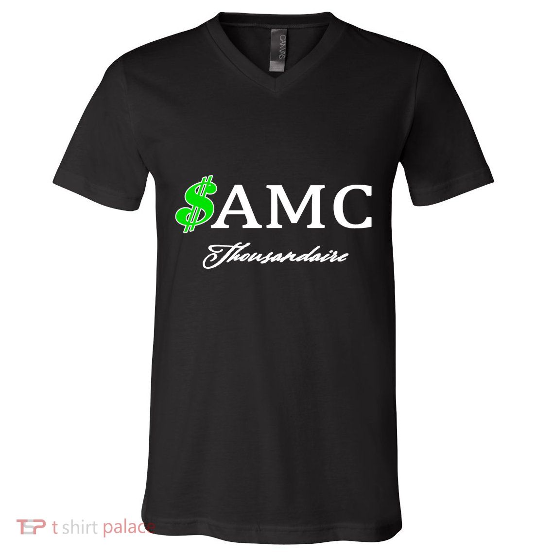 AMC Stocks Symbol Thousandaire  V-Neck T-Shirt