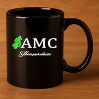 AMC Stocks Symbol Thousandaire  11oz C Handle Ceramic Mug