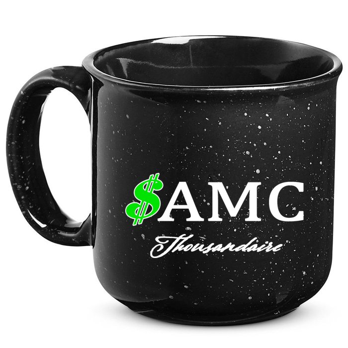 AMC Stocks Symbol Thousandaire  15oz Campfire Ceramic Mug