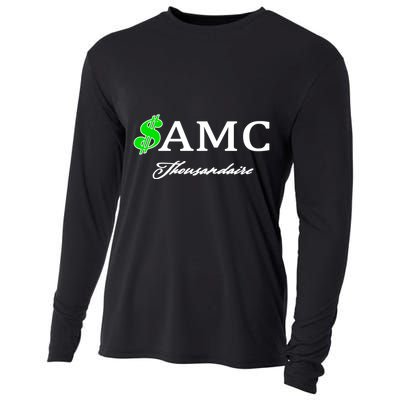 AMC Stocks Symbol Thousandaire  Cooling Performance Long Sleeve Crew