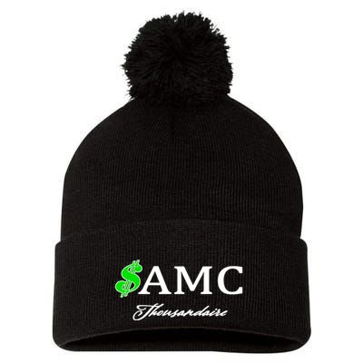 AMC Stocks Symbol Thousandaire  Pom Pom 12in Knit Beanie