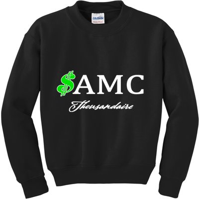 AMC Stocks Symbol Thousandaire  Kids Sweatshirt