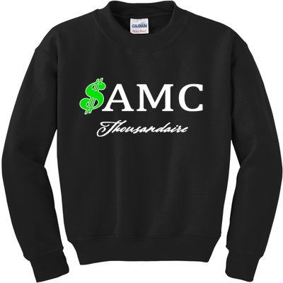 AMC Stocks Symbol Thousandaire  Kids Sweatshirt