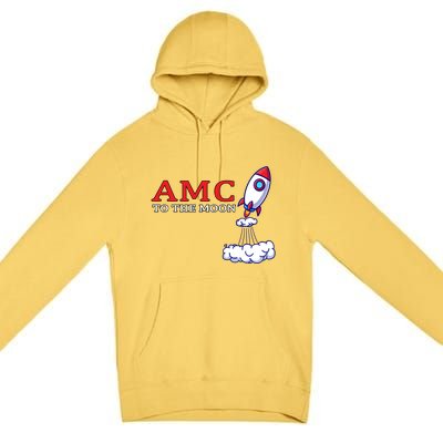 AMC Stocks To The Moon Wall Street Premium Pullover Hoodie